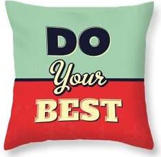 You Only Live Once Poster Orange Throw Pillow