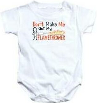 Funny Flamethrower Snow Removal Fire Trigger Gun Weapon #1 Baby Onesie