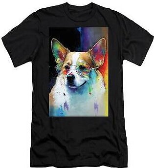 The Corgi Dog With Sunglasses - Composition 007 T-Shirt