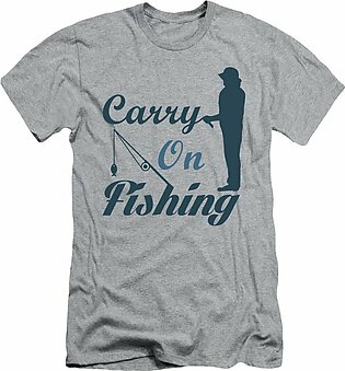 Fishing Gift Carry On Fishing Funny Fisher Gag T-Shirt