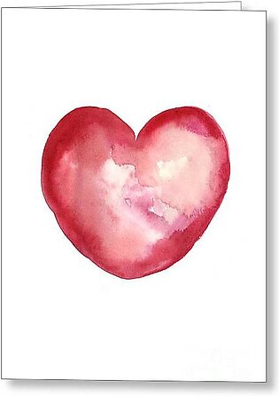 Red Heart Valentine's Day Gift Greeting Card