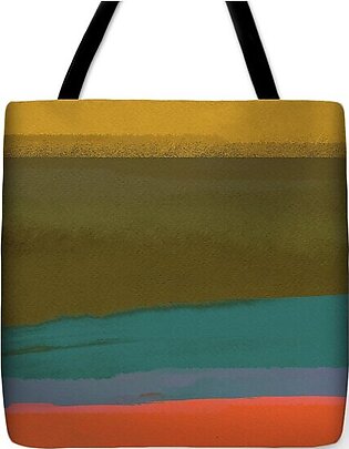 Orange and Yellow Abstract Tote Bag