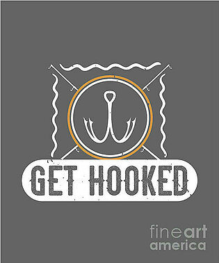 Fishing Gift Get Hooked Funny Fisher Gag #1 iPhone Case