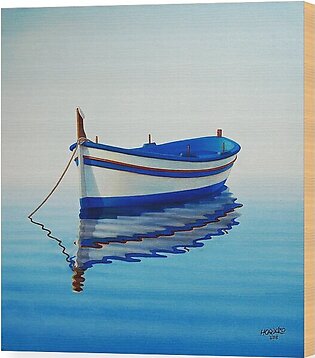 Fishing Boat II Wood Print