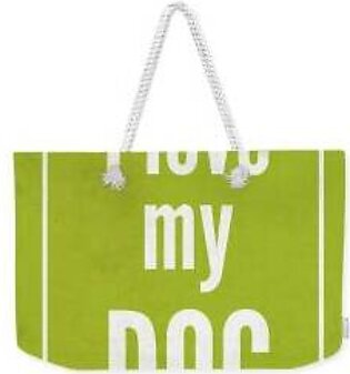 A Dogs Life Pattern Weekender Tote Bag