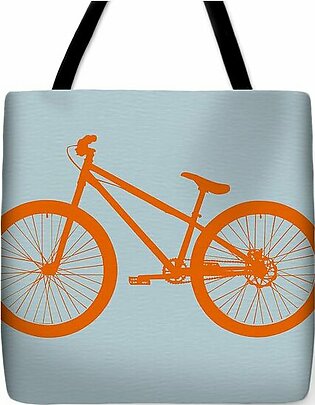 Orange Bicycle  Tote Bag