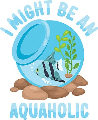 Aquarium Aquaholic Fish Tank Aquascaping Kids T-Shirt