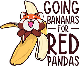 Cute Animal Red Panda Banana Fruit Wildlife Foodie #4 Baby Onesie