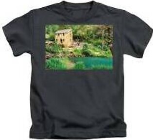 Table Rock Panorama - A Serene Evening At The Ozarks Chapel Kids T-Shirt