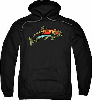 Trout Fishing Angler Nature Trout Illustration Bass #1 Sweatshirt