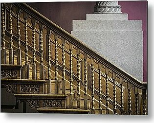 The Decorated Stairs Metal Print