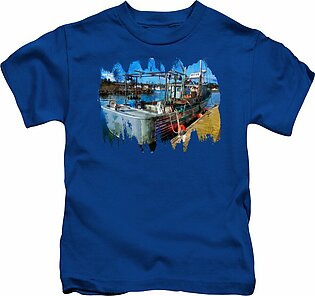 A Real Fishing Boat Kids T-Shirt