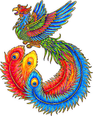 Fenghuang Chinese Phoenix Baby Onesie