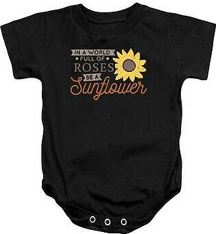 Be A Sunflower In Amongst Roses Vintage Baby Onesie
