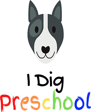 I dig preschool, cute dog pre school Fleece Blanket