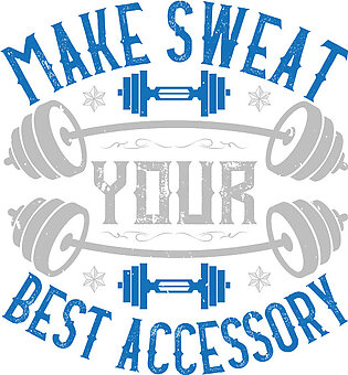 Fitness Gift Make Sweat Your Best Accessory Gym Bath Towel