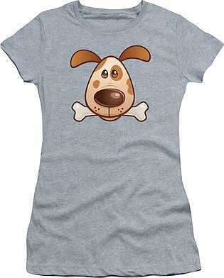 Cute Puppy with Bone Women's T-Shirt