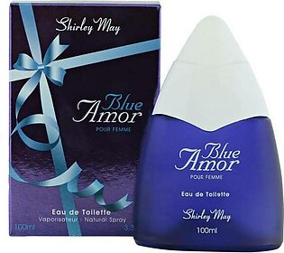 Blue Amor for Women EDT - 100 ML by Shirley May (WITH POUCH)
