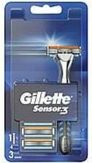Gillette Sensor3 Razor + 3 Replacement Blades