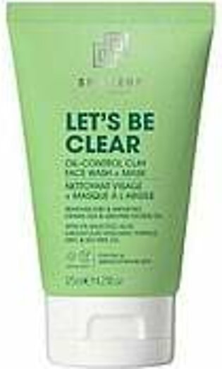 Shakeup Cosmetics Let's Be Clear Oil-Control Clay Face Wash + Mask 125ml (4.23floz)
