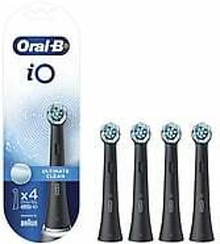 Oral-B iO Ultimate Clean Replacement Head Electric Toothbrush Black x4