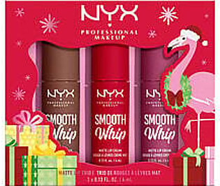 NYX Pro Makeup Smooth Whip Matte Lip Cream Trio (3x 0.13 fl oz)
