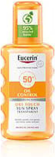 Eucerin Sun Oil Control Dry Touch Sun Spray Transparent SPF50+ 200ml (6.76fl oz)