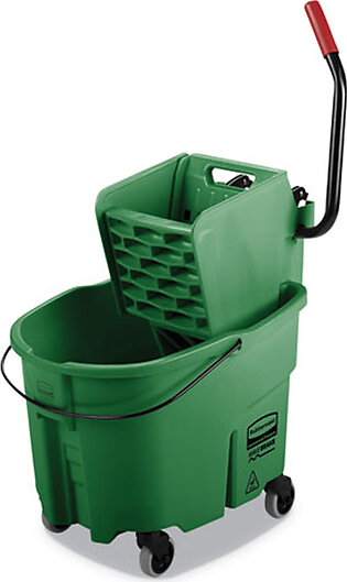 Wavebrake 2.0 Bucket/wringer Combos, Side-press, 35 Qt, Plastic, Green