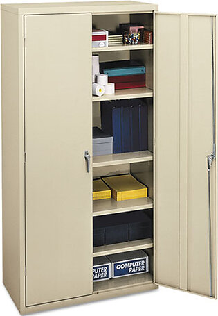 HONSC1872L Assembled Storage Cabinet, 36w x 18-1/4d x 71-3/4h, Putty