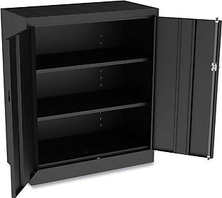 Economy Assembled Storage Cabinet, 36w X 18d X 42h, Black