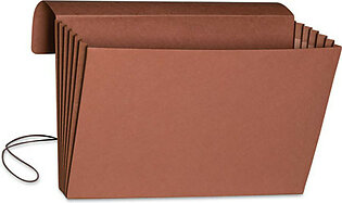 Redrope Expanding Wallet With Elastic Cord, 5.25" Expansion, 1 Section, Elastic Cord Closure, Legal Size, Redrope, 10/box