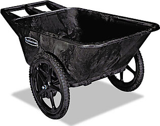 Big Wheel Agriculture Wheelbarrow, 300 Lb Capacity, 32.75" X 58" X 28.25", Black