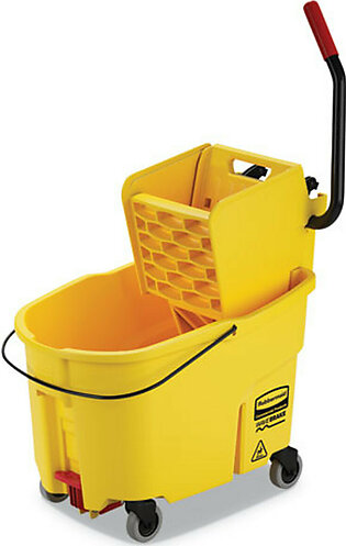 Wavebrake 2.0 Bucket/wringer Combos, Side-press, 44 Qt, Plastic, Yellow