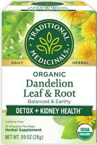 Traditional Medicinals Organic Dandelion Leaf and Root Tea, 16 Tea Bags