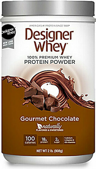 Designer Whey 100% Natural Protein Powder, Chocolate - 2 Lb