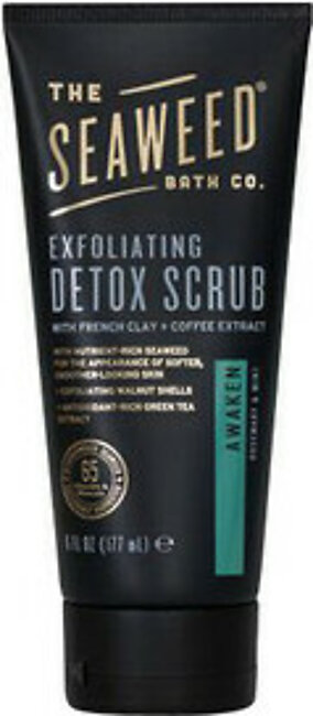 The Seaweed Bath Co Rosemary and Mint Awaken Exfoliating Detox Body Scrub, 6 Oz