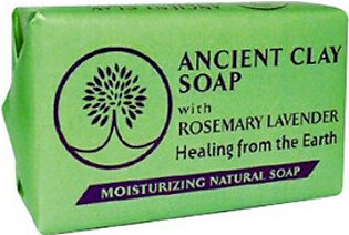 Zion Health Ancient Clay Moisturising Natural Bar Soap, Rosemary Lavender, 6 Oz