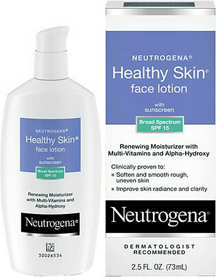 Neutrogena Healthy Skin Face Lotion, With Spf 15 - 2.5 Oz