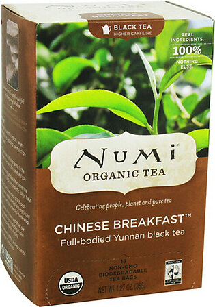 Numi Organic Black Tea Chinese Breakfast - 18 Tea Bags