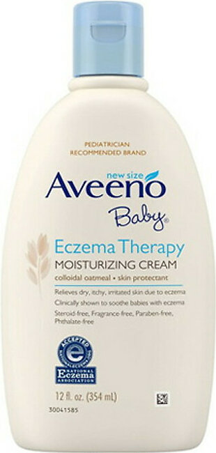 Aveeno Baby Eczema Therapy Moisturizing Cream for Skin, 12 Oz
