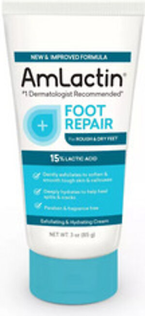 AmLactin Alpha-Hydroxy therapy foot repair Foot Cream, 3 Oz