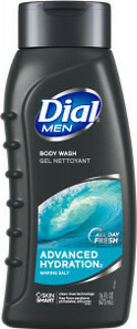Dial Men Body Wash Advanced Hydration, Marine Salt, 16 Oz