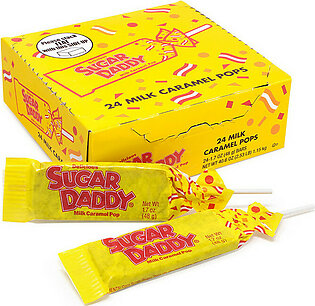 Charms Sugar Daddy Milk Caramel Lollipops, 24 Pops/ Box