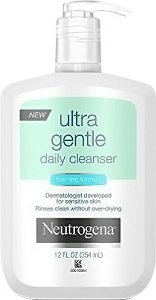 Neutrogena Ultra Gentle Daily Cleanser For Skin, 12 oz