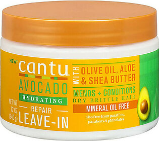 Cantu Avocado Leave In Conditioner Cream With Olive Oil Aloe Shea Butter, 12 Oz