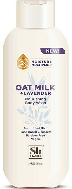 Soap Box Body Wash, Oat Milk And Lavender, 20 Oz