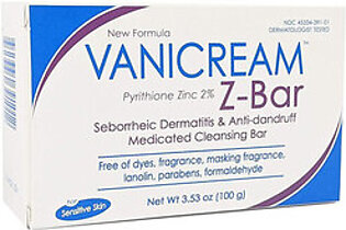 Vanicream Z-Bar Medicated Cleansing Bar Soap for Sensitive Skin, 3.53 Oz