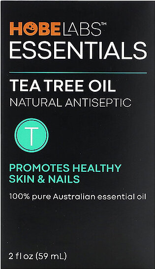 Hobe Labs Essentials Tea Tree Oil, Healthy Skin and Nails, 2 Oz
