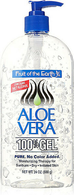 Fruit Of The Earth 100% Aloe Vera Gel, 24 Oz