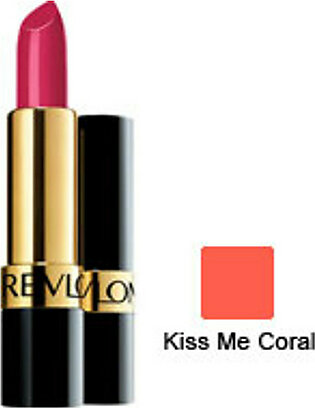 Revlon Super Lustrous Cream Kiss Me Coral Lipstick #750 - 0.2 Oz